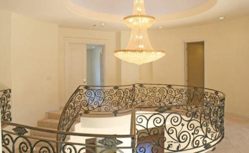 Upstairs chandelier by HT Constructions in Los Angeles, CA